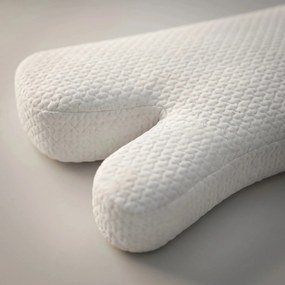Perna cervicala ortopedica CERVI-SAN Antirid, memory foam maruntit anti-riduri, husa Tencel