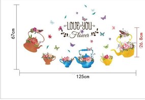Sticker perete Tea Pots