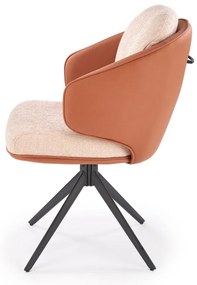 Scaun K554 maro/bej