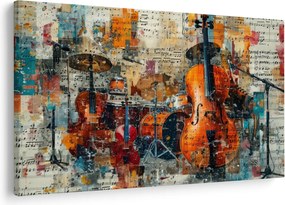 Tablou - Instrumente muzicale (90x60 cm)