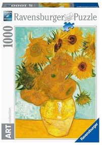 PUZZLE VAN GOGH VAZA CU FLORI 1000 PIESE DESIGN NOU - RAVENSBURGER (RVSPA00070)
