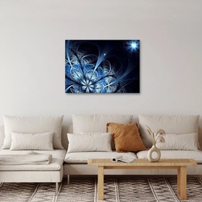 Tablou - Floare albastru închis (70x50 cm)