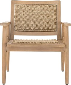 Fotoliu de grădină în culoare naturală din lemn masiv Sorrento – Bloomingville