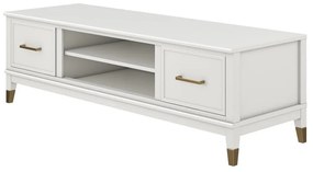 Masă TV CosmoLiving by Cosmopolitan Westerleigh, alb