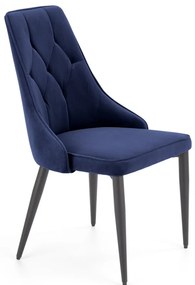 Scaun K365 velvet bleumarin
