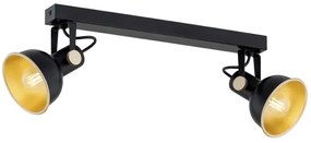 Spot LENORA 2xE14/7W/230V negru Argon 7142