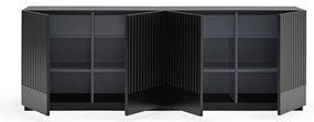 Comodă Teulat Doric, lățime 200 cm, negru