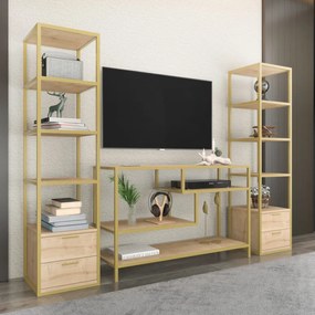 Comoda TV Robbins - Gold, Oak