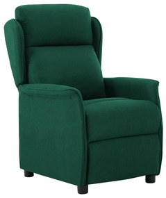 3073622 vidaXL Fotoliu rabatabil electric, verde închis, material textil