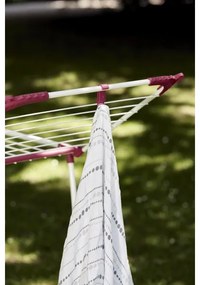 WENKO 3774021100 - Uscător de rufe SUMMER DRY 153 x 76 cm alb/roz