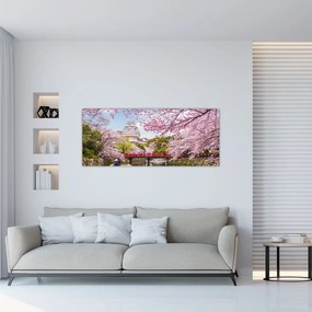 Tablou cu cireș japonez (120x50 cm), în 40 de alte dimensiuni noi