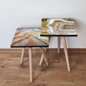 Set 2 Masute Auxiliare 2SHP416, MDF, Multicolor