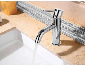 REA-B4101 - Baterie pentru lavoar LUNGO, înălțime 16,5 cm, crom lucios