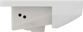 Lavoar semiincastrat Ideal Standard i.life B alb lucios 55 cm cu orificiu baterie si preaplin