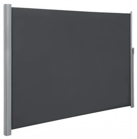 Copertina laterala, 180x400 cm, metal / poliester, antracit, Songmics