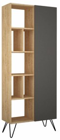 Raft Jedda Bookcase - Oak, Anthracite