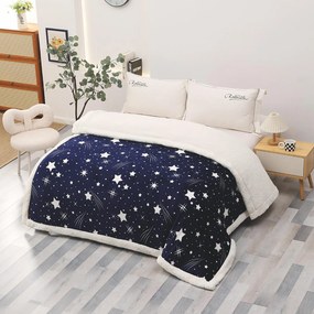 Patura pufoasa cu blanita, groasa 2.3 kg, 200x230 cm, PMB01