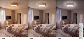 Brilagi - Lampă LED reglabilă VELVET SM. VARI 36W/230V 3000-6500K Ø 55 cm bej + telecomandă