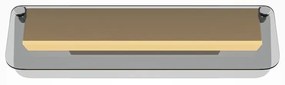 Aplica de perete LED design minimalist Flat, fumuriu