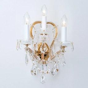 Aplica de perete de lux cristal Swarovski Maria Theresia-A 3L 24K gold plated