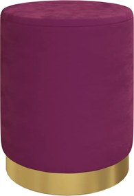 vidaXL Taburet de depozitare rotund, violet, catifea 31 x 37 cm