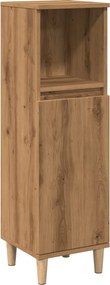 vidaXL Dulap de baie, stejar artizanal, 30x30x100 cm, lemn prelucrat