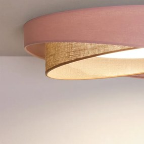 BRILAGI-LED Plafonieră VELVET TWIST LED/24W/230V 4000K Ø 55 cm roz./bej.