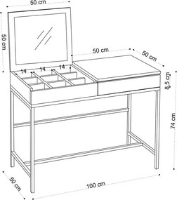 Măsuță de toaletă Amour