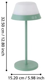 Lampă LED RGBW dimabilă de exterior Eglo 900981 MEGGIANO LED/1,5W/5V IP54 verde