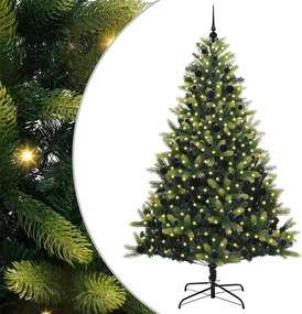 vidaXL Brad de Crăciun artificial cu ramuri articulare 300 LEDs 240 cm