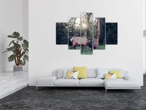 Tablou - Elan în poiană (150x105 cm)