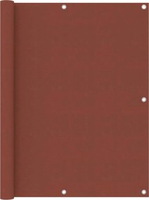 vidaXL Paravan de balcon, cărămiziu, 120x300 cm, țesătură oxford