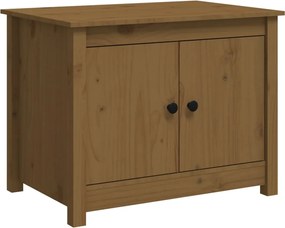 vidaXL Măsuță de cafea, maro miere, 71x49x55 cm, lemn masiv de pin