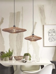 Lustra/Pendul eco din ratan Zanzibar flat 55cm L, nat