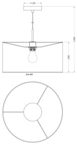 Globo 15188H - Lustra AMY I 1xE27/60W/230V