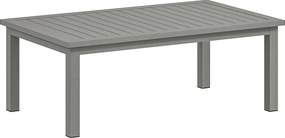 Outsunny Măsuță de cafea dreptunghiulară, blat cu fante pentru interior/exterior din aluminiu, 100 x60 x37 cm gri | Aosom Romania