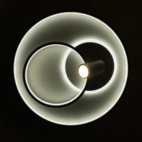 Brilagi - Plafonier LED dimabil UNITY LED/60W/230V + 1xGU10/3W alb/negru +cu telecomandă