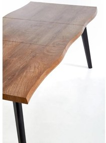 Masa de bucaterie Dickson, lemn natural/negru