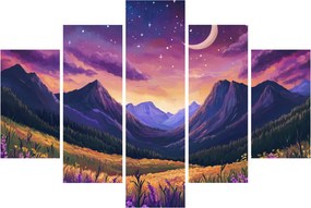 Tablou - Peisaj violet (150x105 cm)