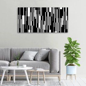 Tablou pe pânză canvas Linii negre și albe