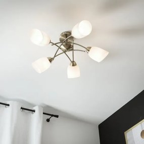 Lustră aplicată DONNA 5xE27/60W/230V patină
