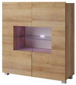 Vitrină Calabria K2D (stejar auriu + stejar auriu) (fără iluminat). 1051521
