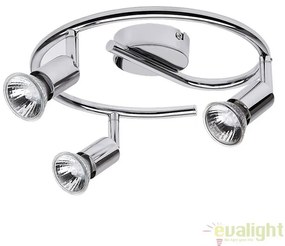 Lustra aplicata design finisaj cromat 3 spoturi Norton 6048 RX
