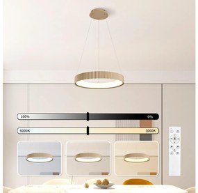 Brilagi - Lustră LED dimabilă pe cablu FALCON MODERN LED/30W/230V 40 cm bej + telecomandă