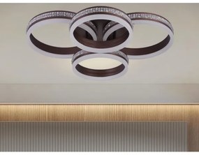 Lustră LED dimabilă, montaj aplicat pe tavan, 150W, 230V, 3000-6500K, cu telecomandă