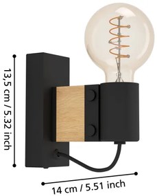 Aplică Eglo 43903 BAILRIGG 1xE27/40W/230V