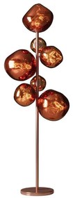 Lampa de podea moderna cu 7 globuri chihlimbar LIQUID DIAMOND