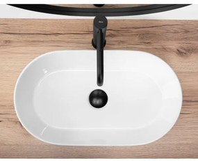 REA-U9108 - Lavoar LAYLA pentru blat 30x53 cm ceramică/alb lucios
