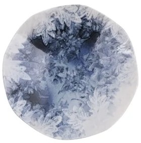 Set de veselă 24 piese din porțelan, albastru