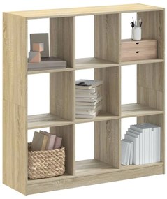 vidaXL Bibliotecă, stejar sonoma, 102x32x108 cm, lemn prelucrat